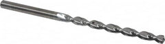 Guhring - #18 130° Solid Carbide Jobber Drill - Bright Finish, Right Hand Cut, Parabolic Flute, Straight Shank, 82.55mm OAL, Standard Point - Americas Industrial Supply