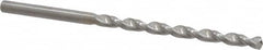 Guhring - #24 130° Solid Carbide Jobber Drill - Bright Finish, Right Hand Cut, Parabolic Flute, Straight Shank, 3-1/8" OAL, Standard Point - Americas Industrial Supply