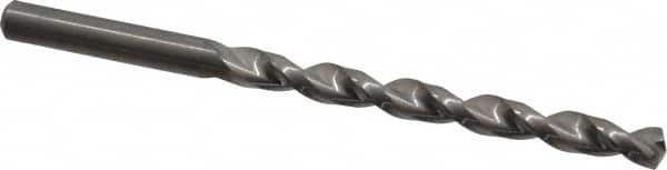 Guhring - Letter D 130° Solid Carbide Jobber Drill - Bright Finish, Right Hand Cut, Parabolic Flute, Straight Shank, 101.6mm OAL, Standard Point - Americas Industrial Supply