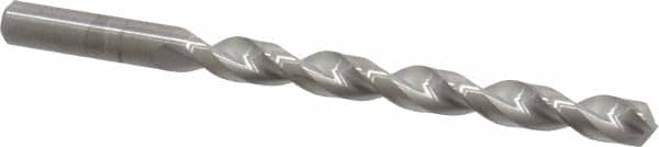 Guhring - Letter P 130° Solid Carbide Jobber Drill - Bright Finish, Right Hand Cut, Parabolic Flute, Straight Shank, 114.3mm OAL, Standard Point - Americas Industrial Supply