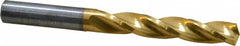 Guhring - Letter K 150° Solid Carbide Jobber Drill - TiN Finish, Right Hand Cut, Spiral Flute, Straight Shank, 2-29/32" OAL, Standard Point - Americas Industrial Supply