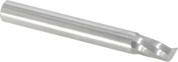 Onsrud - 1/4" Cutting Diam x 3/8" Length of Cut, 1 Flute, Upcut Spiral Router Bit - Uncoated, Right Hand Cut, Solid Carbide, 2" OAL x 1/4" Shank Diam, Single Edge, 21° Helix Angle - Americas Industrial Supply