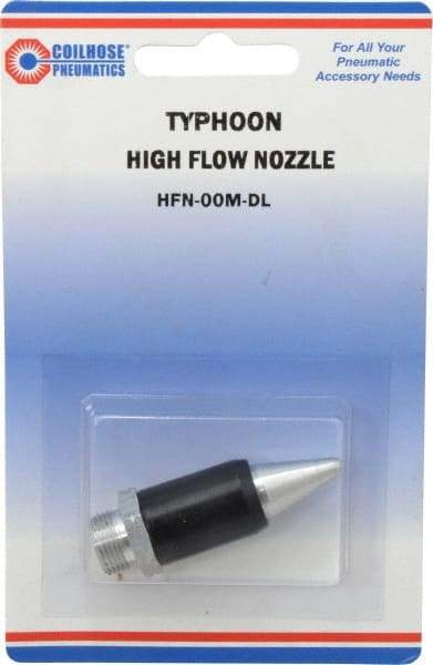 Coilhose Pneumatics - Blow Gun Safety High Flow Nozzle - 1/2-27 UNS, 2" Long, Aluminum - Americas Industrial Supply