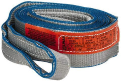 Lift-All - 14' Long x 3" Wide, 4,800 Lb Vertical Capacity, 1 Ply, Polyester Web Sling - 3,800 Lb Choker Capacity, Silver (Color) - Americas Industrial Supply