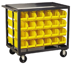 Quantum Storage - 800 Lb Capacity, 36" Deep x 24" Wide x 35-1/2" High, Steel Mobile Rack - Americas Industrial Supply