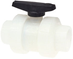 True Union Manual Ball Valve: 4″ Pipe, Full Port Solvent x Solvent