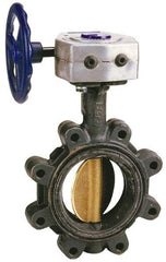 NIBCO - 12" Pipe, Lug Butterfly Valve - Bare Stem Handle, Ductile Iron Body, Buna-N Seat, 200 WOG, Aluminum Bronze Disc, Stainless Steel Stem - Americas Industrial Supply