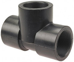 NIBCO - 4" Polypropylene Plastic Pipe Fitting - FPT x FPT x FPT End Connections - Americas Industrial Supply