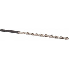 Extra Length Drill Bit: 0.3228″ Dia, 130 °, High Speed Steel Uncoated, 6.496″ Flute Length, Parabolic Flute, Straight-Cylindrical Shank, Series 502