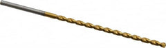 Taper Length Drill Bit: 0.1160″ Dia, 130 ° Coated, RH Cut, Parabolic Flute, Cylindrical Shank, Series 668
