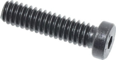 Value Collection - 1/4-20 UNC Hex Socket Drive, Low Socket Cap Screw - Alloy Steel, Black Oxide Finish, Fully Threaded, 1" Length Under Head - Americas Industrial Supply