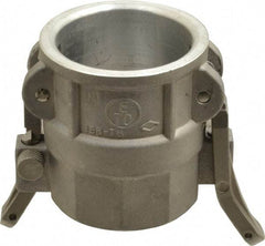 EVER-TITE Coupling Products - 2" Aluminum Cam & Groove Suction & Discharge Hose Female Coupler Female NPT Thread - Part D, 2" Lock-On Thread, 250 Max psi - Americas Industrial Supply
