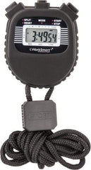 Value Collection - LCD Digital Stopwatch - 3 Functions, 1/100 Sec Resolution, Black - Americas Industrial Supply