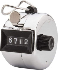 Value Collection - 4 Digit Wheel Display Counter - Manual Reset - Americas Industrial Supply