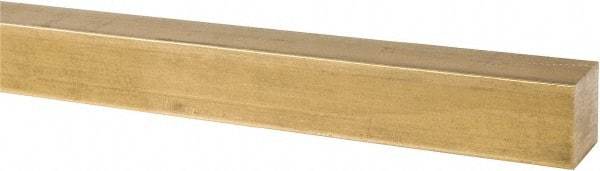 Value Collection - 1 Inch Square x 36 Inch Long, Brass Square Bar - Alloy 360 - Americas Industrial Supply