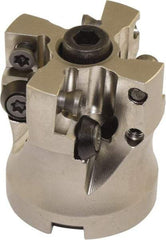 Millstar - 1-1/2" Cutter Diam, 0.04" Max Depth of Cut, Indexable High-Feed Face Mill - 1/2" Arbor Hole Diam - Americas Industrial Supply