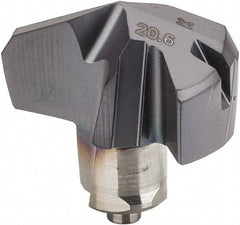 Iscar - Series ICK, 0.811" Diam Grade IC908 140° Replaceable Drill Tip - Carbide, TiAlN Finish, 20 Seat Size, Through Coolant - Americas Industrial Supply