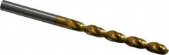 Guhring - 5.7mm 130° High Speed Steel Jobber Drill - TiN Finish, Right Hand Cut, Parabolic Flute, Straight Shank, 93mm OAL, Standard Point - Americas Industrial Supply