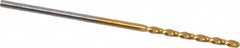 Guhring - 1.2mm 130° Cobalt Jobber Drill - TiN Finish, Right Hand Cut, Parabolic Flute, Straight Shank, 1-1/2" OAL, Standard Point - Americas Industrial Supply