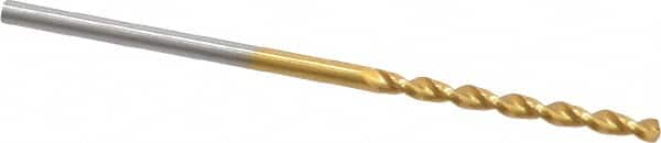 Guhring - 1.5mm 130° Cobalt Jobber Drill - TiN Finish, Right Hand Cut, Parabolic Flute, Straight Shank, 1-9/16" OAL, Standard Point - Americas Industrial Supply