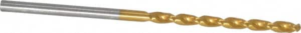 Guhring - 2mm 130° Cobalt Jobber Drill - TiN Finish, Right Hand Cut, Parabolic Flute, Straight Shank, 1-15/16" OAL, Standard Point - Americas Industrial Supply