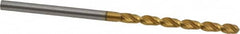 Guhring - 2.3mm 130° Cobalt Jobber Drill - TiN Finish, Right Hand Cut, Parabolic Flute, Straight Shank, 2-3/32" OAL, Standard Point - Americas Industrial Supply