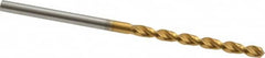 Guhring - 2.35mm 130° Cobalt Jobber Drill - TiN Finish, Right Hand Cut, Parabolic Flute, Straight Shank, 2-3/32" OAL, Standard Point - Americas Industrial Supply