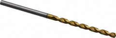 Guhring - 2.4mm 130° Cobalt Jobber Drill - TiN Finish, Right Hand Cut, Parabolic Flute, Straight Shank, 2-1/4" OAL, Standard Point - Americas Industrial Supply