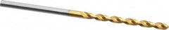 Guhring - 2.45mm 130° Cobalt Jobber Drill - TiN Finish, Right Hand Cut, Parabolic Flute, Straight Shank, 2-1/4" OAL, Standard Point - Americas Industrial Supply