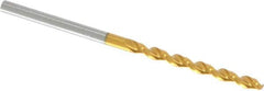Guhring - 2.6mm 130° Cobalt Jobber Drill - TiN Finish, Right Hand Cut, Parabolic Flute, Straight Shank, 2-1/4" OAL, Standard Point - Americas Industrial Supply