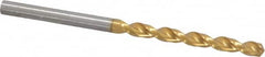 Guhring - 4.2mm 130° Cobalt Jobber Drill - TiN Finish, Right Hand Cut, Parabolic Flute, Straight Shank, 2-15/16" OAL, Standard Point - Americas Industrial Supply