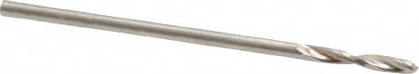 Guhring - 1.2mm 130° Parabolic Flute High Speed Steel Screw Machine Drill Bit - Bright Finish, Right Hand Cut, 7mm Flute Length, 28mm OAL, Standard Point, Straight Shank - Americas Industrial Supply