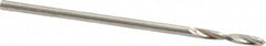 Guhring - 1.2mm 130° Parabolic Flute High Speed Steel Screw Machine Drill Bit - Bright Finish, Right Hand Cut, 7mm Flute Length, 28mm OAL, Standard Point, Straight Shank - Americas Industrial Supply