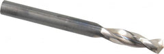 Guhring - 6mm 130° Parabolic Flute High Speed Steel Screw Machine Drill Bit - Bright Finish, Right Hand Cut, 28mm Flute Length, 66mm OAL, Standard Point, Straight Shank - Americas Industrial Supply