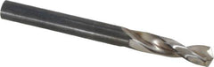 Guhring - 6.3mm 130° Parabolic Flute High Speed Steel Screw Machine Drill Bit - Bright Finish, Right Hand Cut, 31mm Flute Length, 70mm OAL, Standard Point, Straight Shank - Americas Industrial Supply