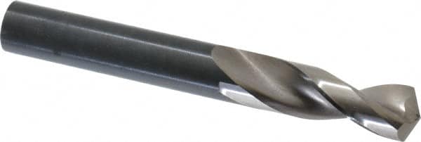 Guhring - 11.8mm 130° Parabolic Flute High Speed Steel Screw Machine Drill Bit - Bright Finish, Right Hand Cut, 47mm Flute Length, 95mm OAL, Standard Point, Straight Shank - Americas Industrial Supply