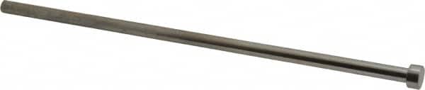 Gibraltar - 5/16" Pin Diam, 1/2" Head Diam x 1/4" Head Height, 10" OAL, Straight Ejector Pin - Steel, 9-3/4" Pin Length - Americas Industrial Supply