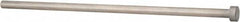 Gibraltar - 21/64" Pin Diam, 9/16" Head Diam x 1/4" Head Height, 10" OAL, Straight Ejector Pin - Steel, 9-3/4" Pin Length - Americas Industrial Supply