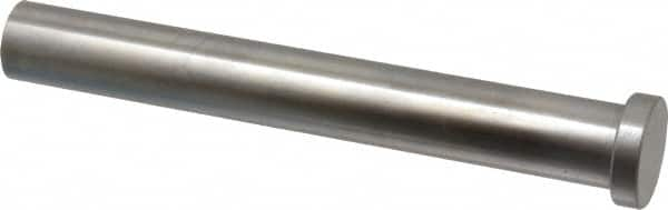 Gibraltar - 3/4" Pin Diam, 1" Head Diam x 1/4" Head Height, 6" OAL, Straight Ejector Pin - Steel, 5-3/4" Pin Length - Americas Industrial Supply