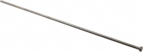 Gibraltar - 4.5mm Pin Diam, 8mm Head Diam x 3mm Head Height, 250mm OAL, Straight Ejector Pin - Steel, 247mm Pin Length - Americas Industrial Supply