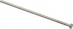 Gibraltar - 5mm Pin Diam, 10mm Head Diam x 3mm Head Height, 160mm OAL, Straight Ejector Pin - Steel, 157mm Pin Length - Americas Industrial Supply