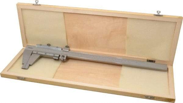 SPI - 0 to 12" Stainless Steel Vernier Caliper - 0.02mm Graduation, 2.95" Jaw Depth, 0.0015" Accuracy, Includes Depth, Inside Diameter, Outside Diameter, Step, Includes NIST Traceability Certificate - Americas Industrial Supply