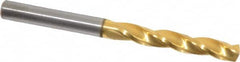 Guhring - 5mm 150° Solid Carbide Jobber Drill - TiN Finish, Right Hand Cut, Spiral Flute, Straight Shank, 2.441" OAL, Standard Point - Americas Industrial Supply