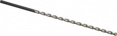 Extra Length Drill Bit: 0.1969″ Dia, 130 °, High Speed Steel Uncoated, 5.315″ Flute Length, Parabolic Flute, Straight-Cylindrical Shank, Series 502