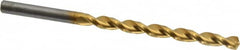 Guhring - #4 130° Solid Carbide Jobber Drill - TiN Finish, Right Hand Cut, Parabolic Flute, Straight Shank, 95.25mm OAL, Standard Point - Americas Industrial Supply