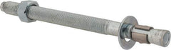 Red Head - 5/8 Inch Diameter, 5/8-11 Inch Thread, 8-1/2 Inch Overall Length, Grade 3, Wedge Expansion Concrete Anchor - Steel, Zinc Plated, 5-3/4 Inch Thread Length, Tie Wire Head, 5/8 Inch Drill - Americas Industrial Supply