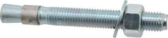Red Head - 3/4 Inch Diameter, 3/4-10 Inch Thread, 6-1/4 Inch Overall Length, Grade 3, Wedge Expansion Concrete Anchor - Steel, Zinc Plated, 4-3/8 Inch Thread Length, Tie Wire Head, 3/4 Inch Drill - Americas Industrial Supply