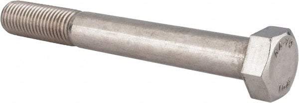 Value Collection - M20x2.50mm Metric Coarse, 160mm Length Under Head Hex Head Cap Screw - Partially Threaded, Grade 316 & Austenitic A4 Stainless Steel, Uncoated, 30mm Hex - Americas Industrial Supply