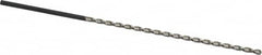 Extra Length Drill Bit: 0.1142″ Dia, 130 °, Cobalt Uncoated, 3.937″ Flute Length, 5.906″ OAL, Parabolic Flute, Straight-Cylindrical Shank, Series 618