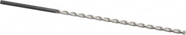 Extra Length Drill Bit: 0.1575″ Dia, 130 °, Cobalt Uncoated, 4.724″ Flute Length, 6.89″ OAL, Parabolic Flute, Straight-Cylindrical Shank, Series 618